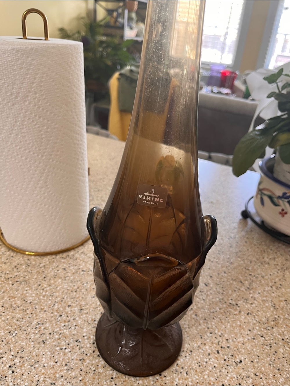 Tall 27” antique 1960’s signed Viking swing vase - Home Accents - Picture 2 of 4